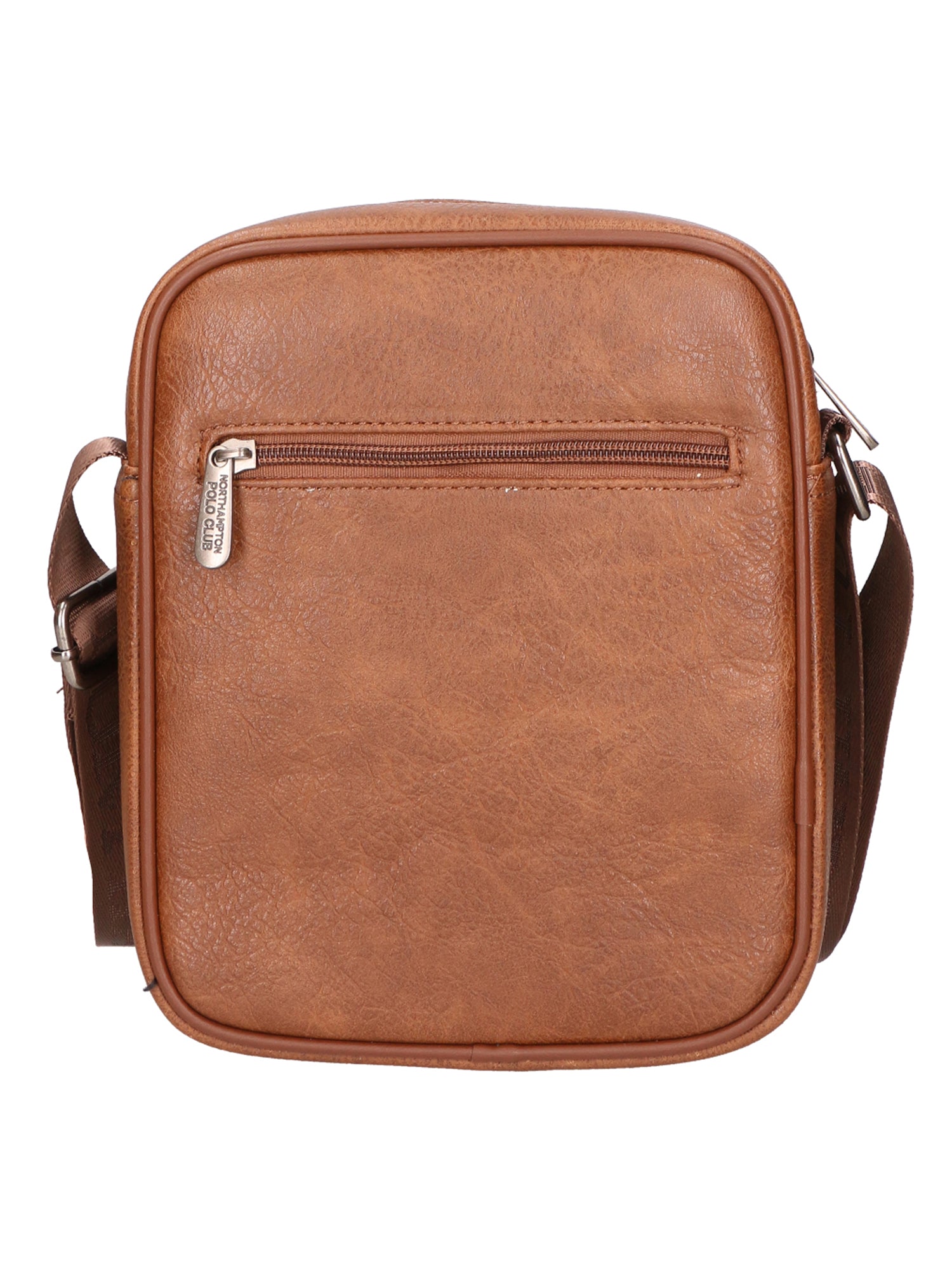 Borsa a tracolla uomo 100% PU Leather PCL3005-BROWN Northampton Polo Club
