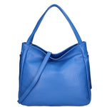 Borsa a spalla da donna Misto pelle e tessuto 07155-D22 BLUETTE Roberta Rossi