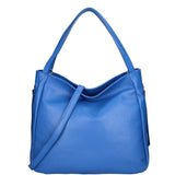 Borsa a spalla da donna Misto pelle e tessuto 07155-D22 BLUETTE Roberta Rossi