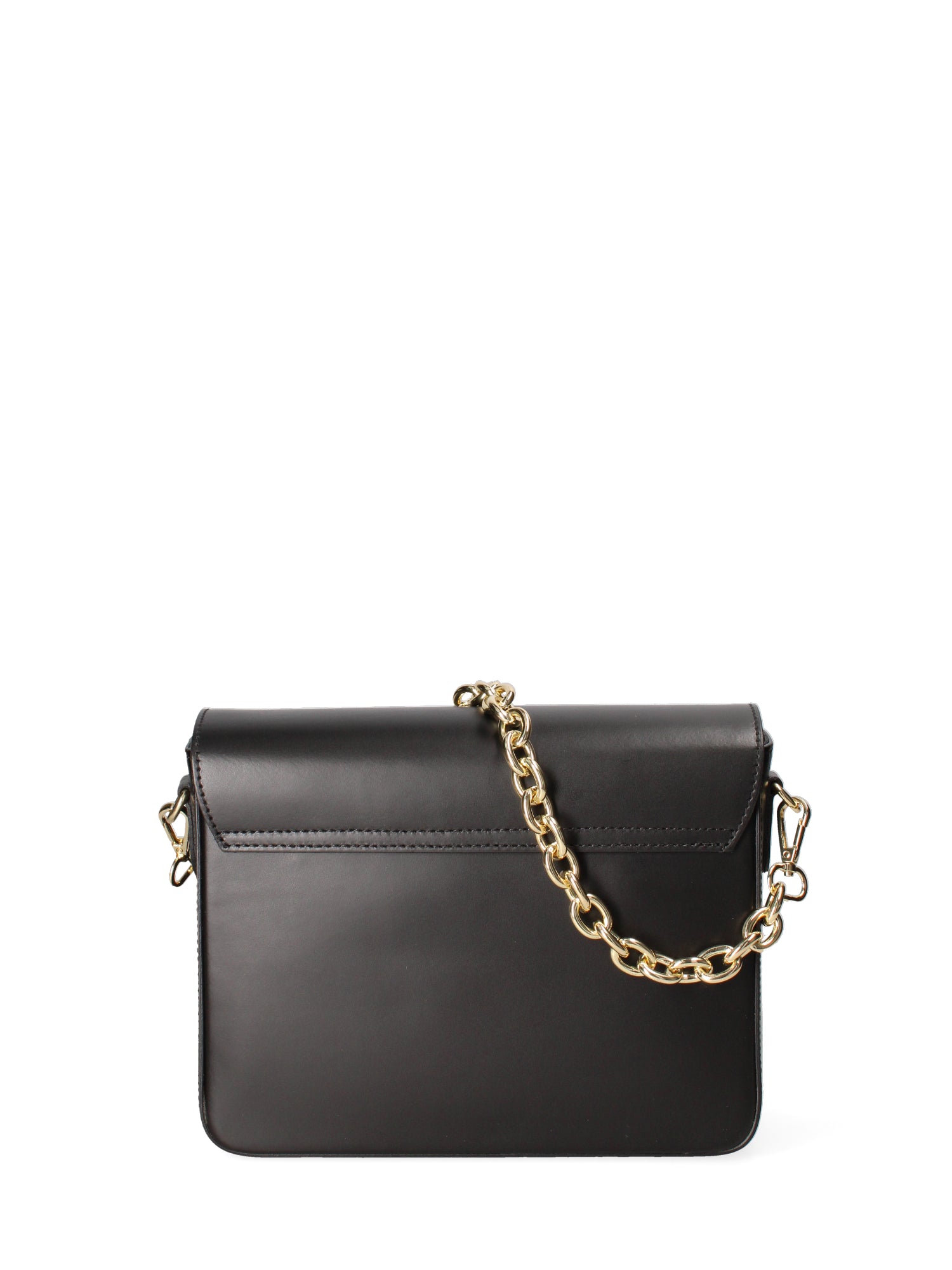 Borsa a tracolla da donna Vera pelle JR-W-1053-BLACK-GOLD John Richmond