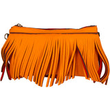 Oxsana Borsa a spalla da donna Neoprene 1311-ARANCIO ORANGE Gave Lux