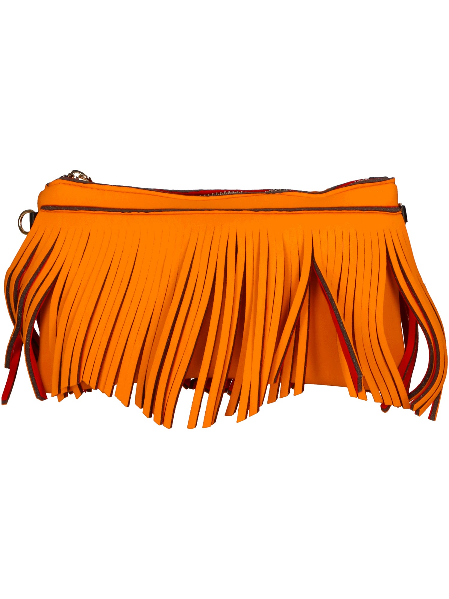 Oxsana Borsa a spalla da donna Neoprene 1311-ARANCIO ORANGE Gave Lux