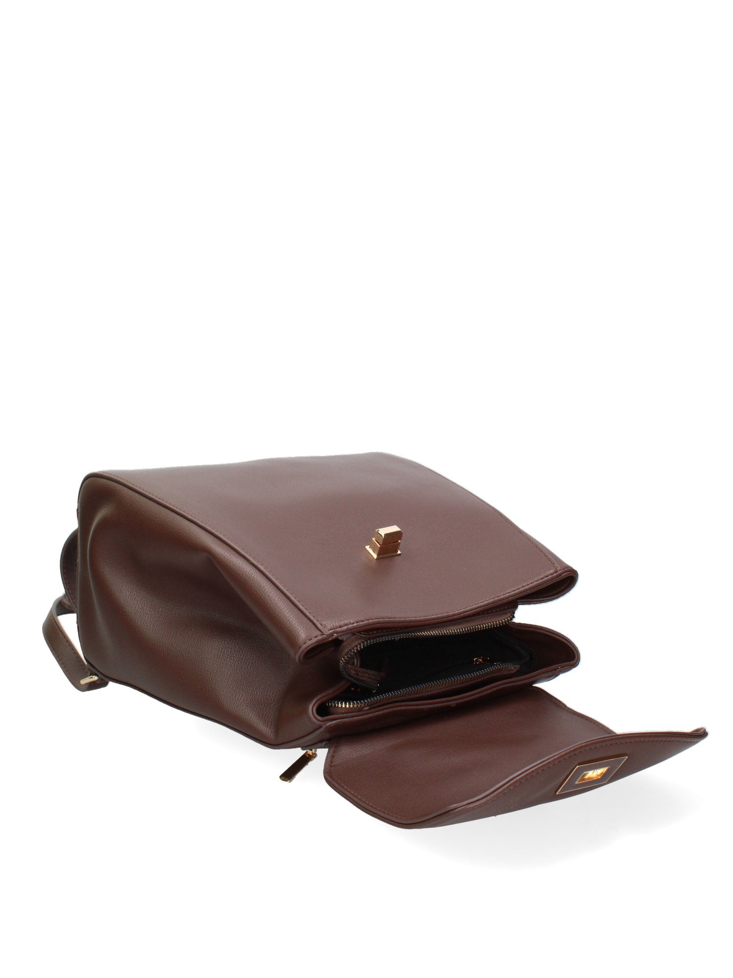 Zaino da donna in ecopelle Casual 635-2-CHOCOLATE Diana&co