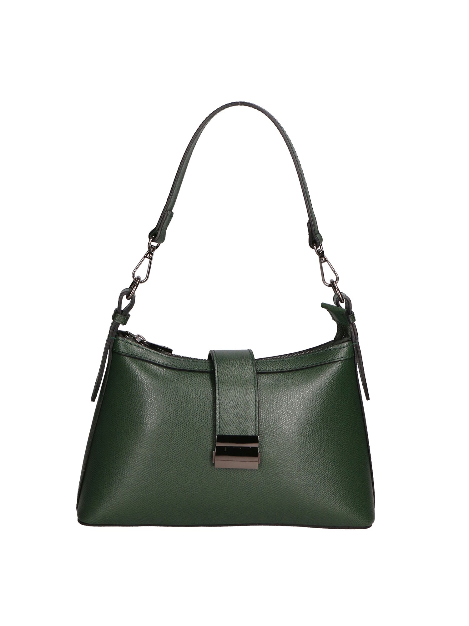 Aurelia Borsa a spalla da donna Vera pelle 05694-PL14 VERDE Gave Lux