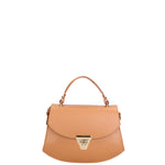 Borsa a mano da donna 100% vera pelle 07202-P 607 CUOIO Roberta Rossi