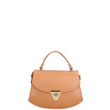 Borsa a mano da donna 100% vera pelle 07202-P 607 CUOIO Roberta Rossi