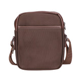 Borsa a tracolla uomo Pelle PU e Tessuto PCL3061-COFFEE Northampton Polo Club