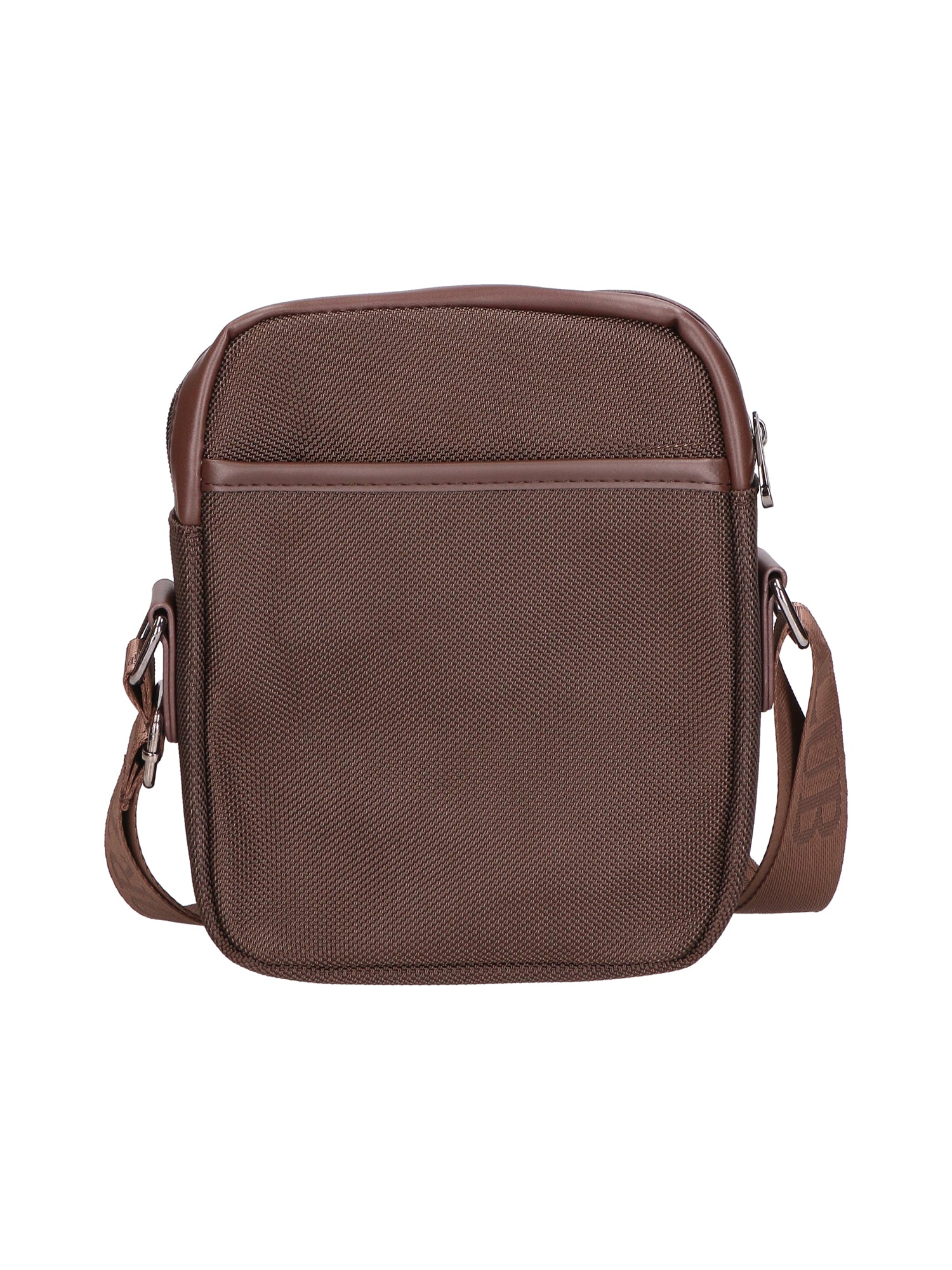 Borsa a tracolla uomo Pelle PU e Tessuto PCL3061-COFFEE Northampton Polo Club