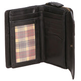 Portafoglio unisex in vera pelle 100% pelle di vacchetta SN2827647-BLACK Santini Firenze