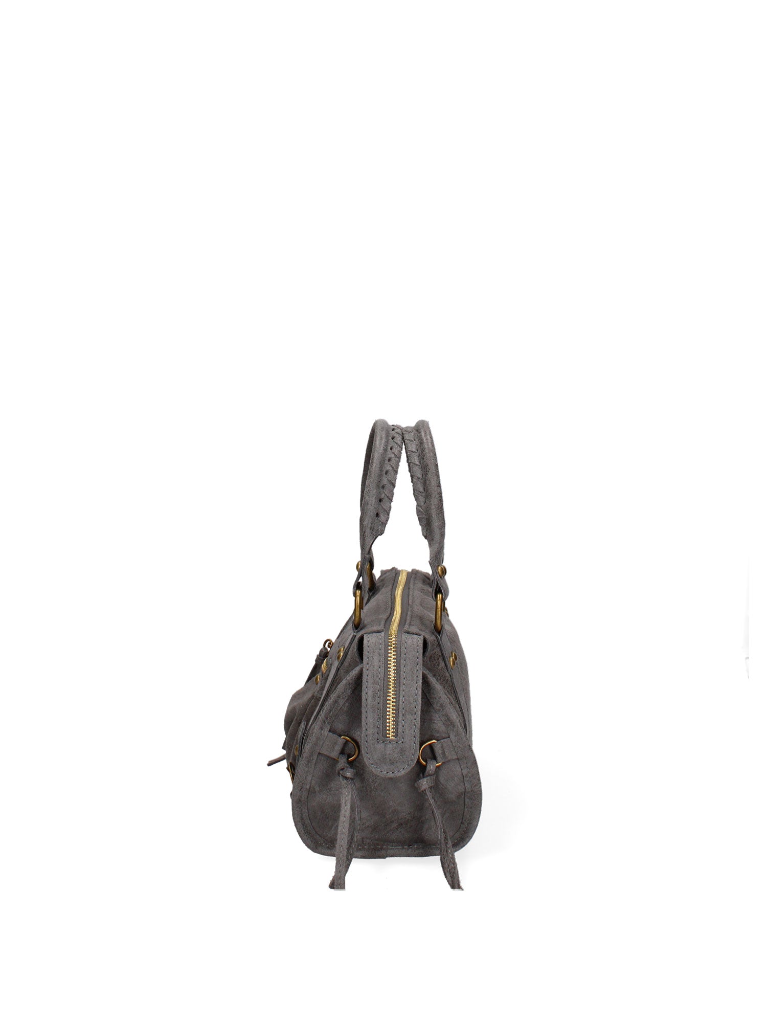 Erisia Borsa a spalla da donna Vera pelle 06091-018 GRIGIO MEDIO Gave Lux
