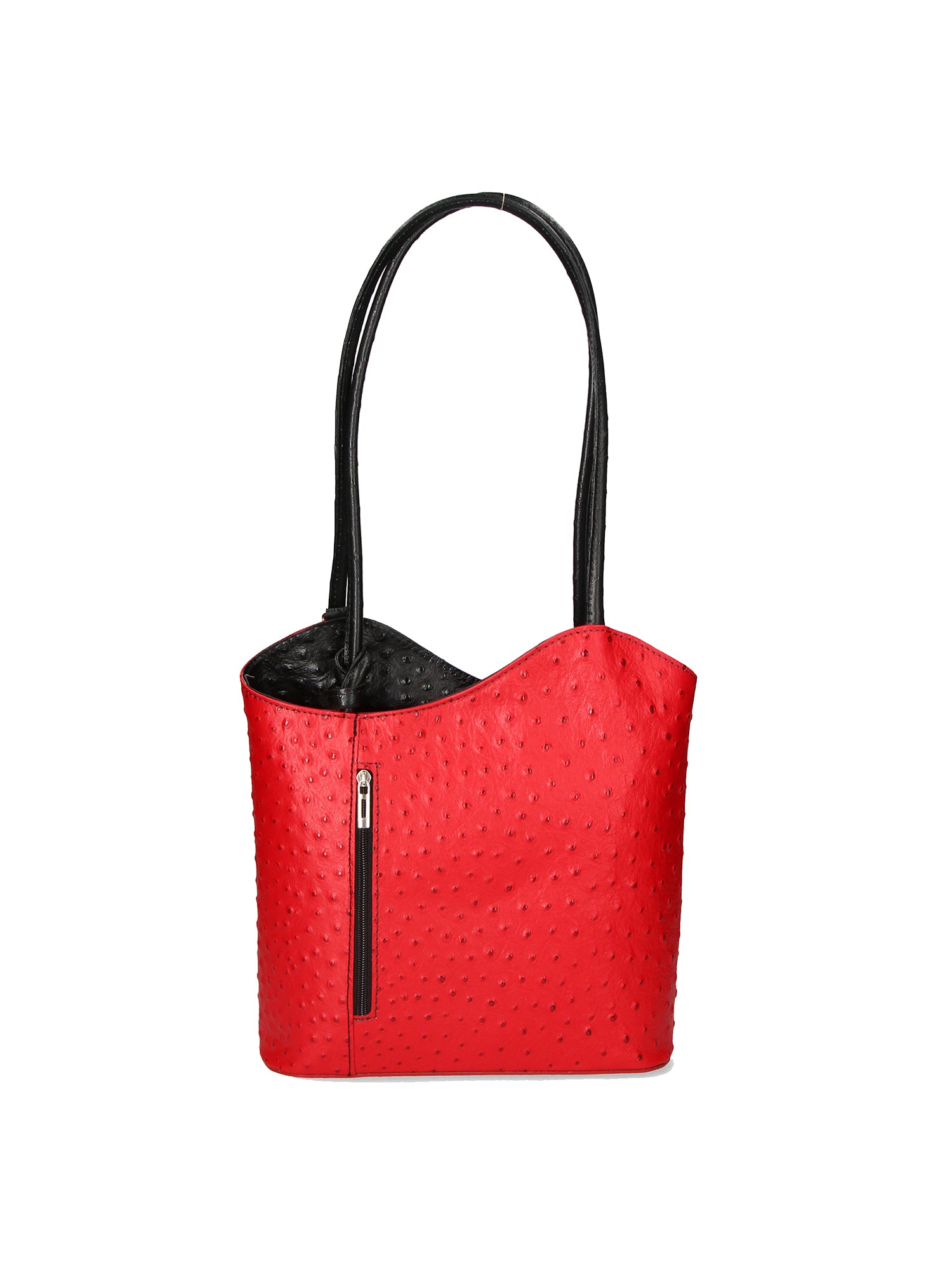 Chanel 3005-12 ROSSO SCURO 20 NERO Zaino da donna in vera pelle Gave Lux