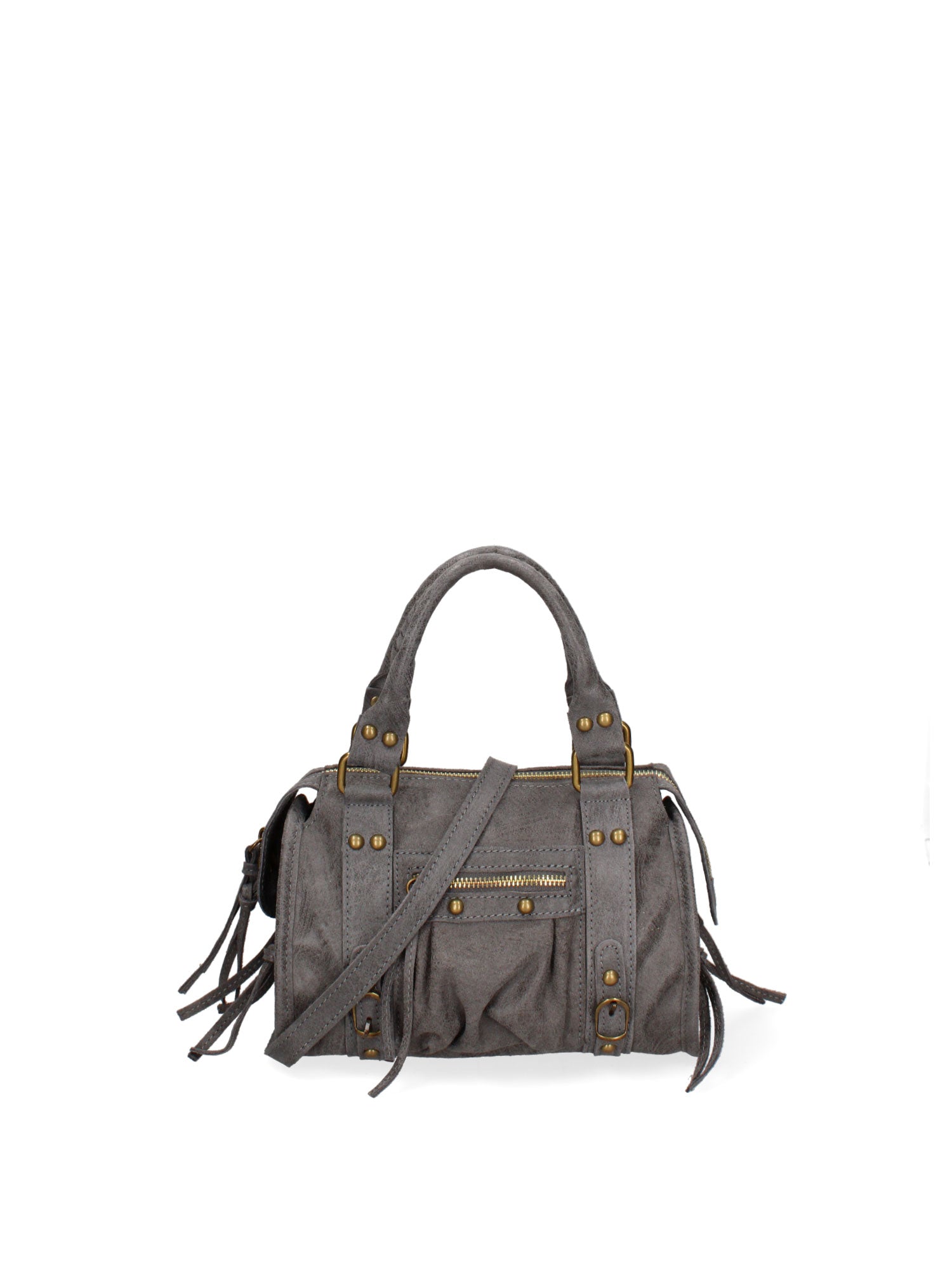 Erisia Borsa a spalla da donna Vera pelle 06091-018 GRIGIO MEDIO Gave Lux