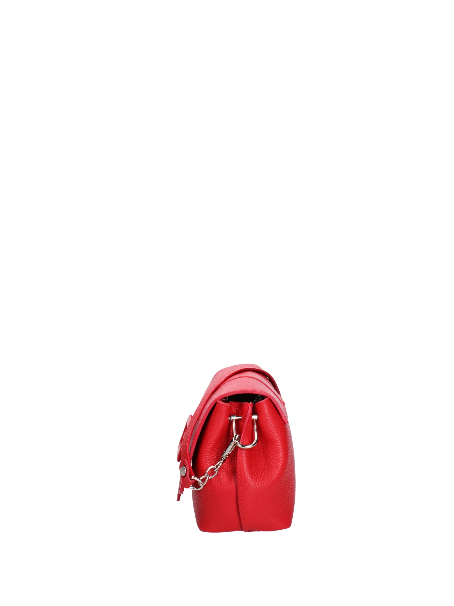 Borsa a tracolla da donna Vera pelle 07143-D58 ROSSO FUOCO Roberta Rossi