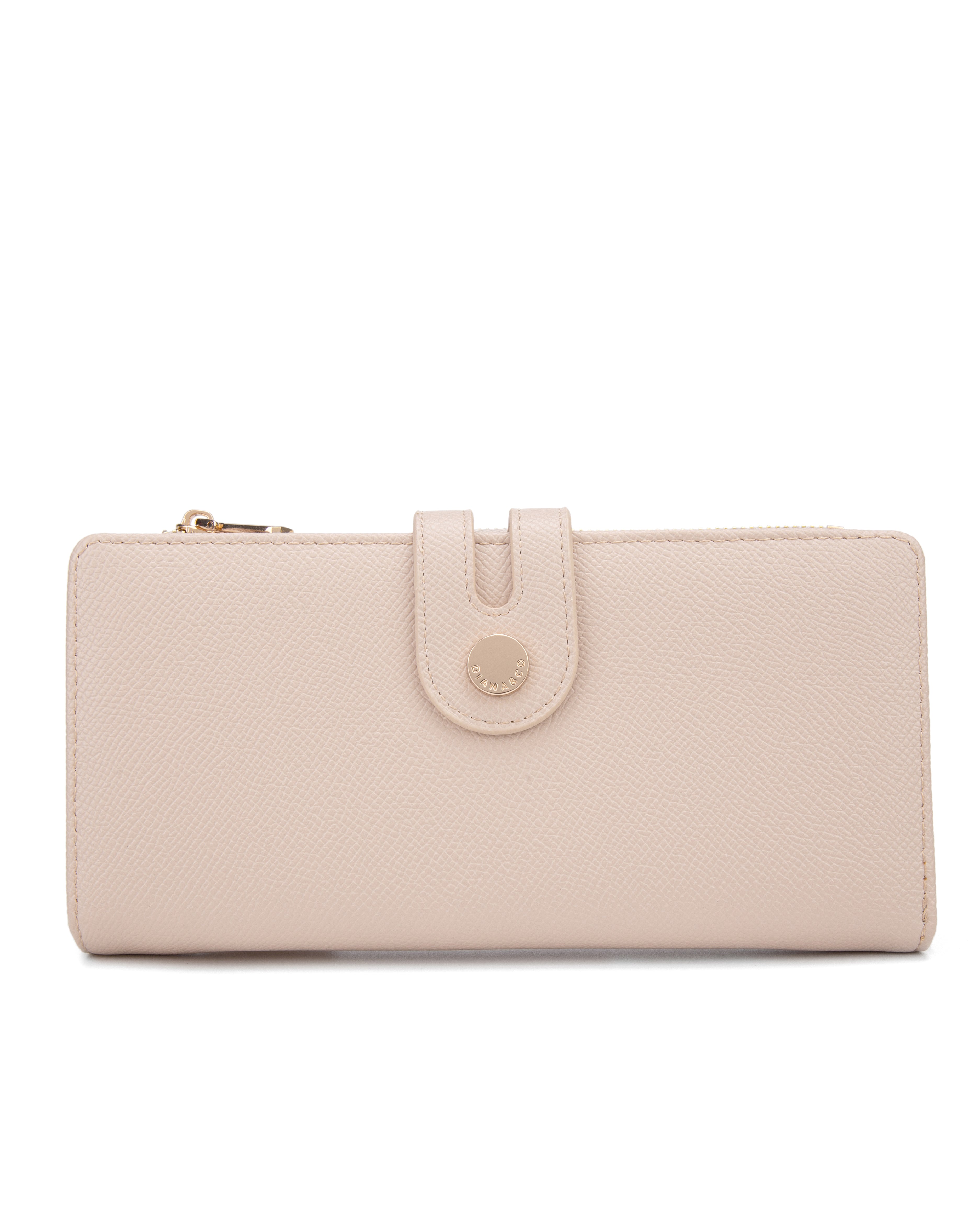 Portafoglio da donna 100% pelle vegana PU 798-3PT-NUDE Diana&co