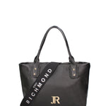 Borsa a mano da donna 100% vera pelle JR-W-1157-JRDO-BLACK + GOLD John Richmond