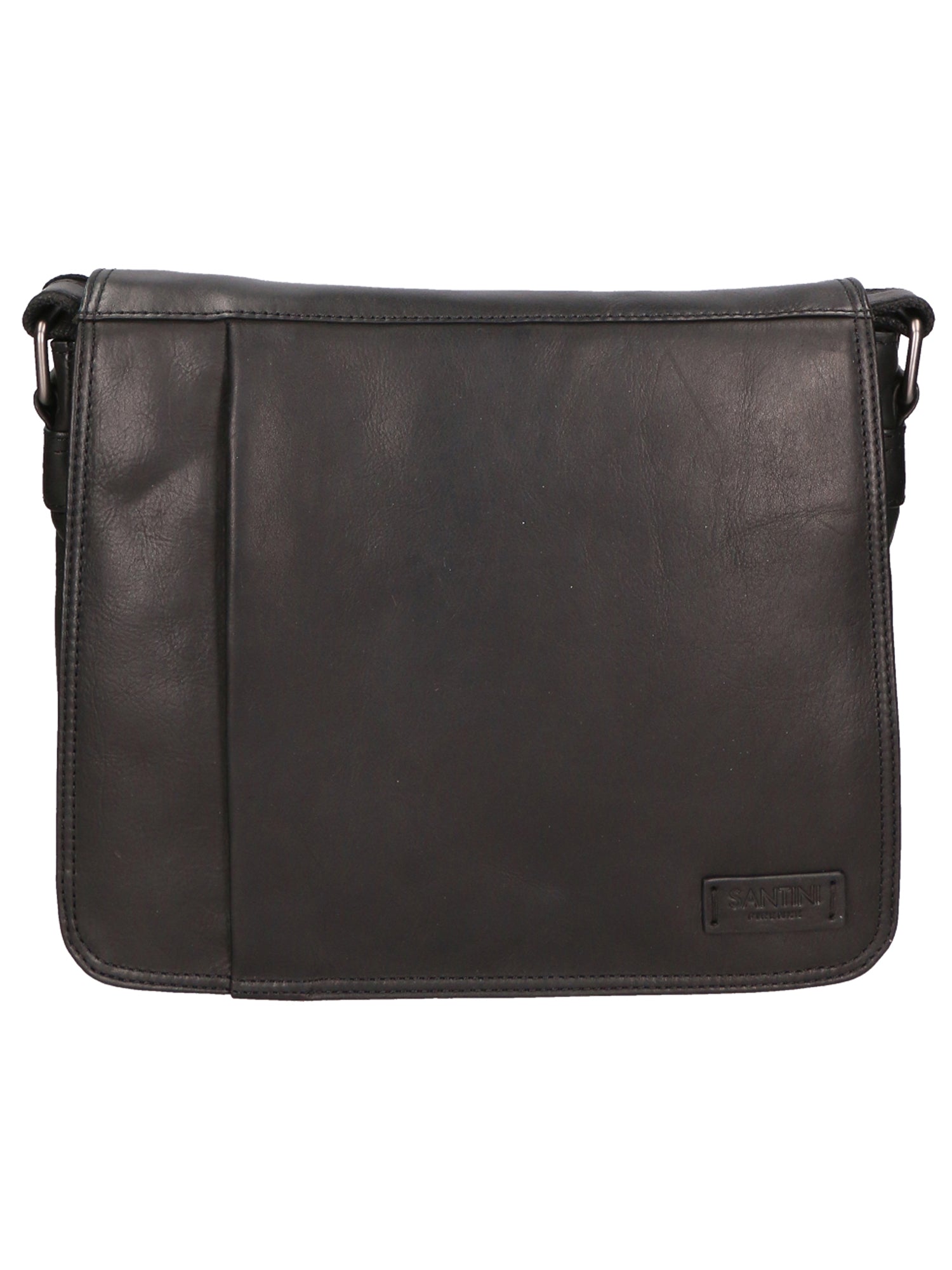 Borsa a tracolla unisex vera pelle 100% pelle SN5862247-BLACK Santini Firenze