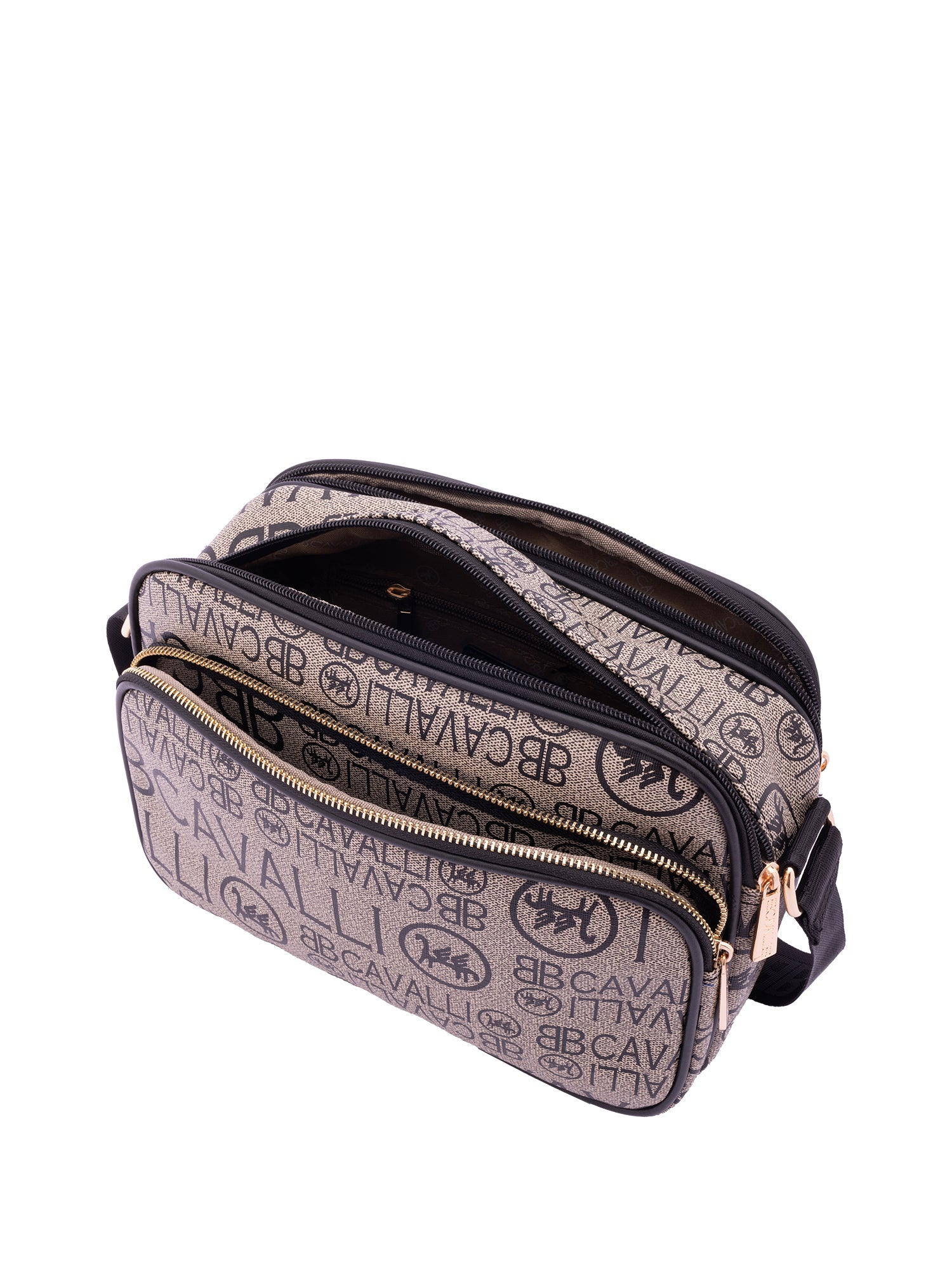 Borsa a tracolla da donna Ecopelle BC1375-NERO B Cavalli