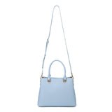 Borsa a mano da donna 100% pelle vegana PU 711-4PT-LIGHT BLUE Diana&co