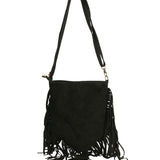 Solana Borsa a tracolla da donna Vera pelle 1518-NERO Gave Lux