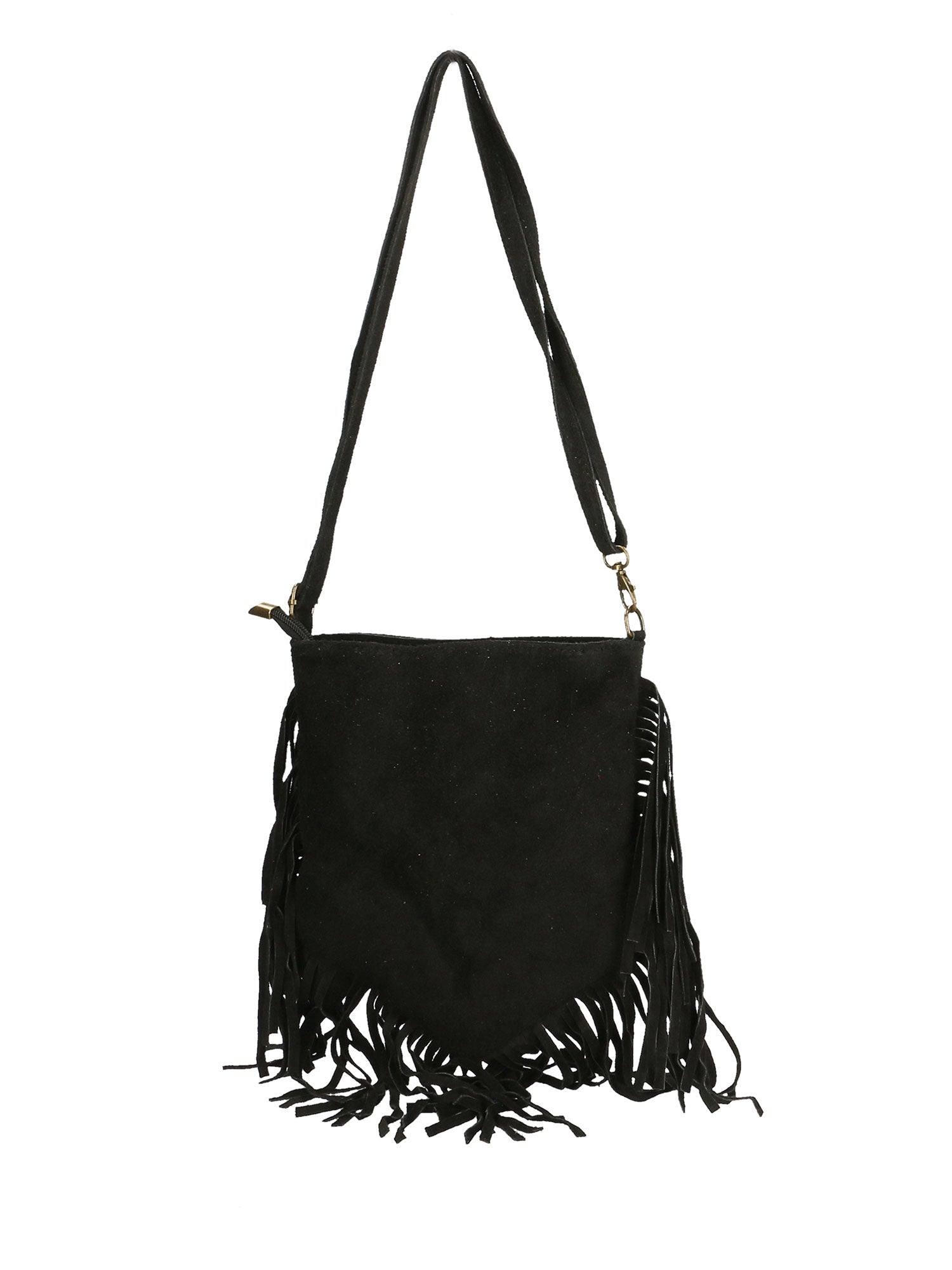 Solana Borsa a tracolla da donna Vera pelle 1518-NERO Gave Lux