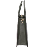 Giulia Borsa a mano da donna Vera pelle effetto cocco 468W-LU14 VERDE SCURO Viola Castellani