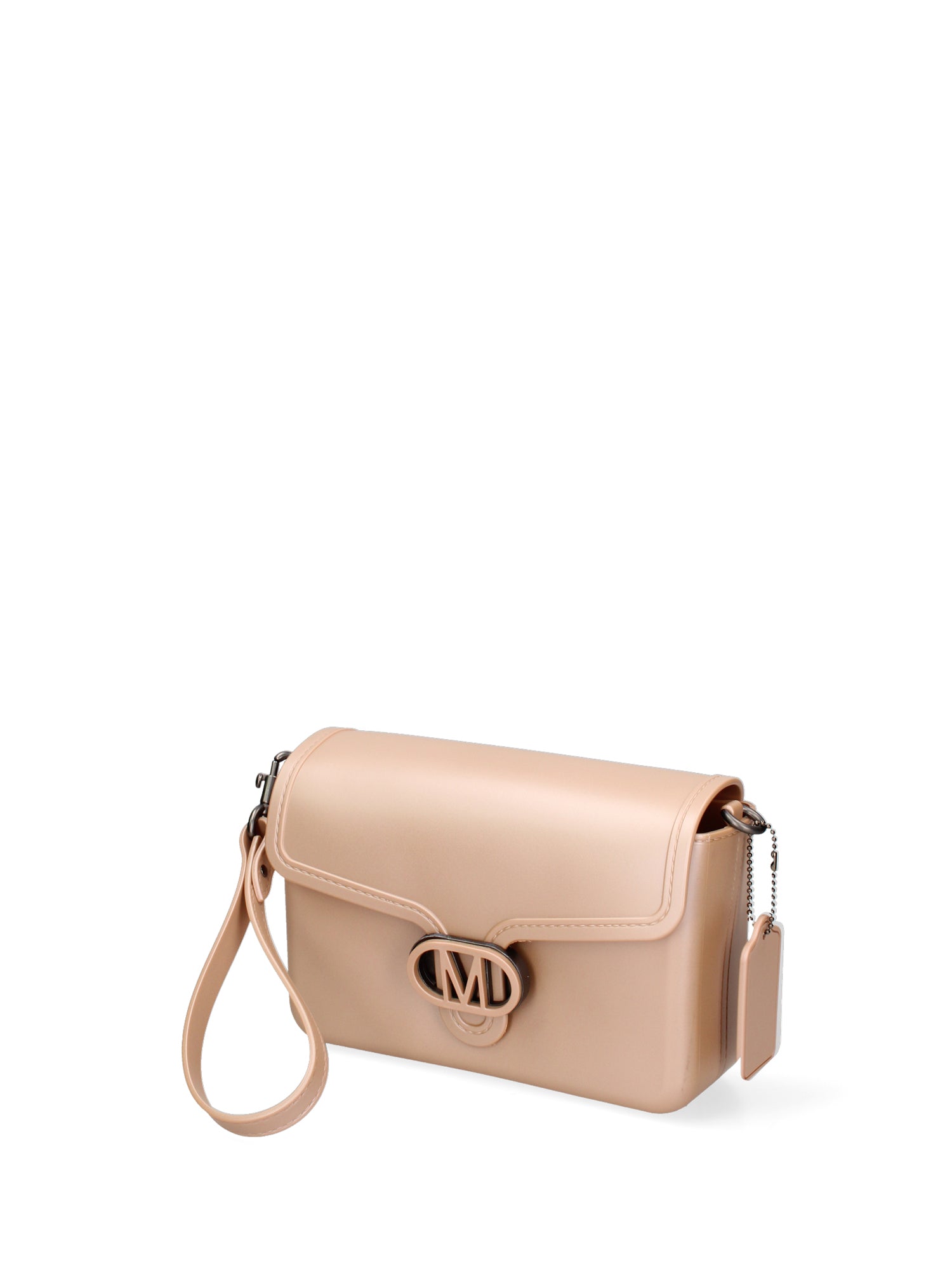 Borsa a tracolla da donna 100% PVC FLAT-BUBLE-APRICOT - SATIN CDF Marc Ellis