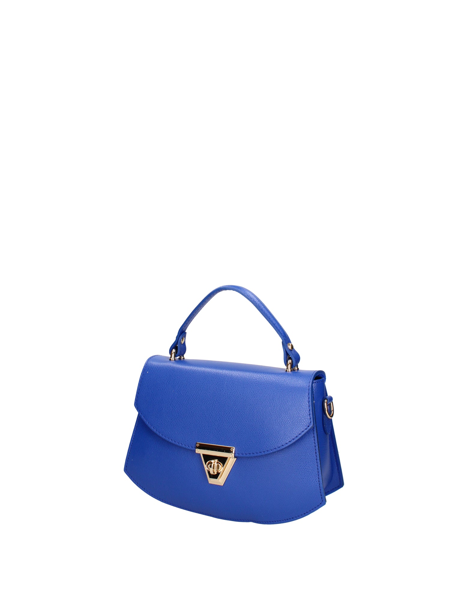Borsa a mano da donna 100% vera pelle 07202-P 633 BLUETTE Roberta Rossi