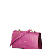 Borsa a tracolla da donna Vera pelle JR-W-1054-FUXIA-GOLD John Richmond