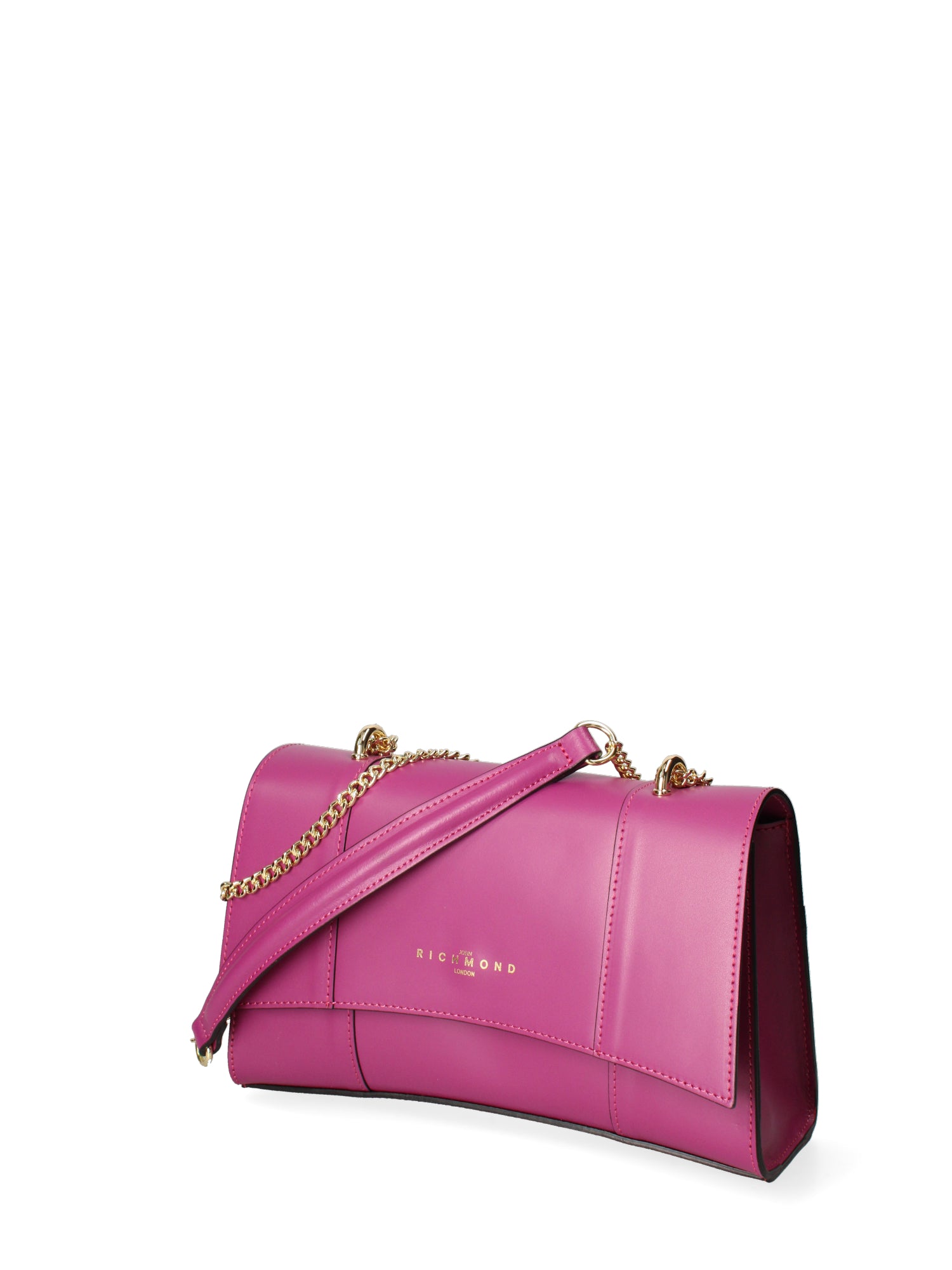 Borsa a tracolla da donna Vera pelle JR-W-1054-FUXIA-GOLD John Richmond