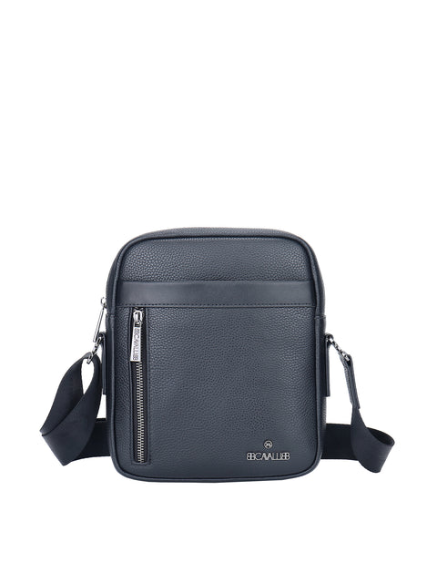 Borsa a tracolla uomo vera pelle Casual BC1479-BLACK
