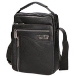 Borsa a tracolla uomo in pelle PU Casual PCL3004-BLACK Northampton Polo Club