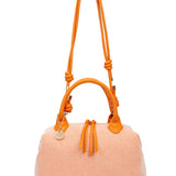 Borsa a mano da donna 100% pelle vegana PU 749-1PT-ORANGE Diana&co