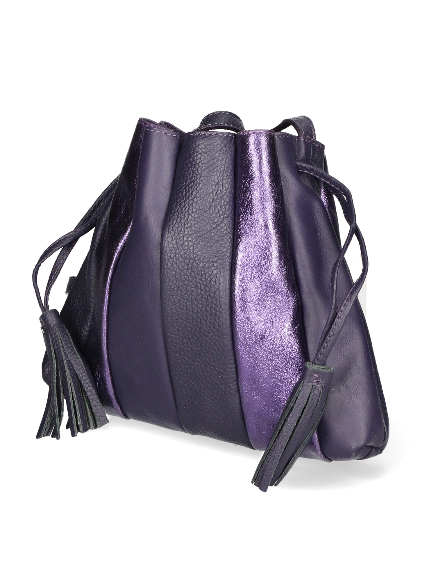 Elysia Borsa a spalla da donna Vera pelle 552043-VIOLA PURPLE Gave Lux