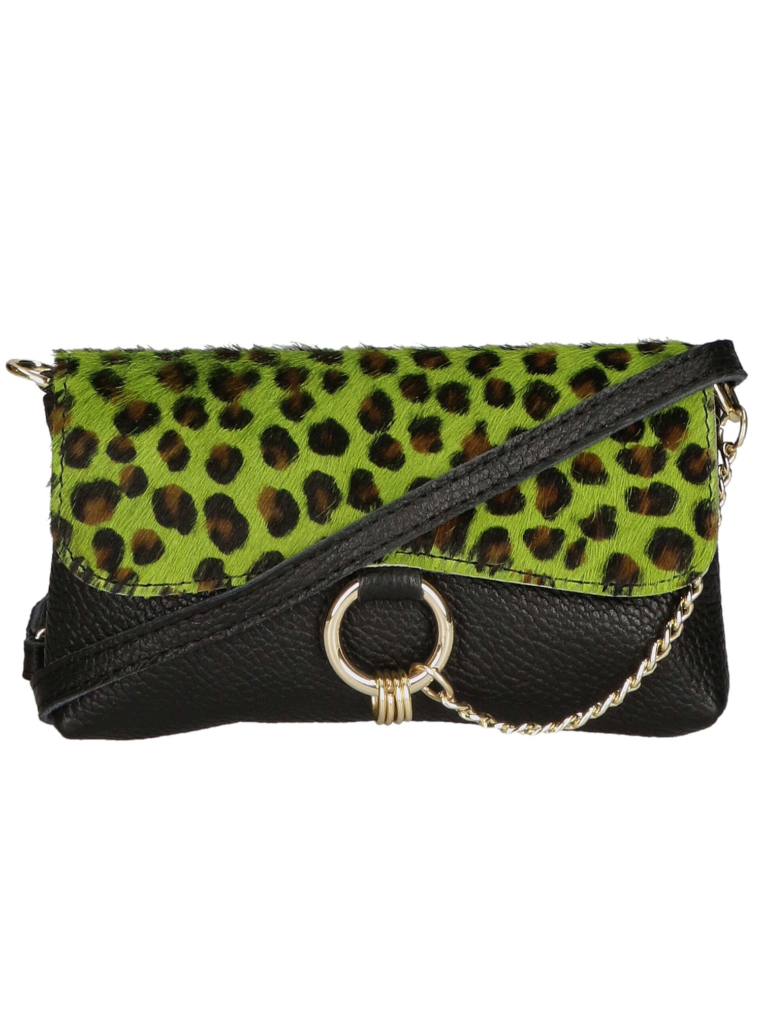 Safira Borsa a mano da donna Vera pelle 04760-LEO P VERDE Gave Lux