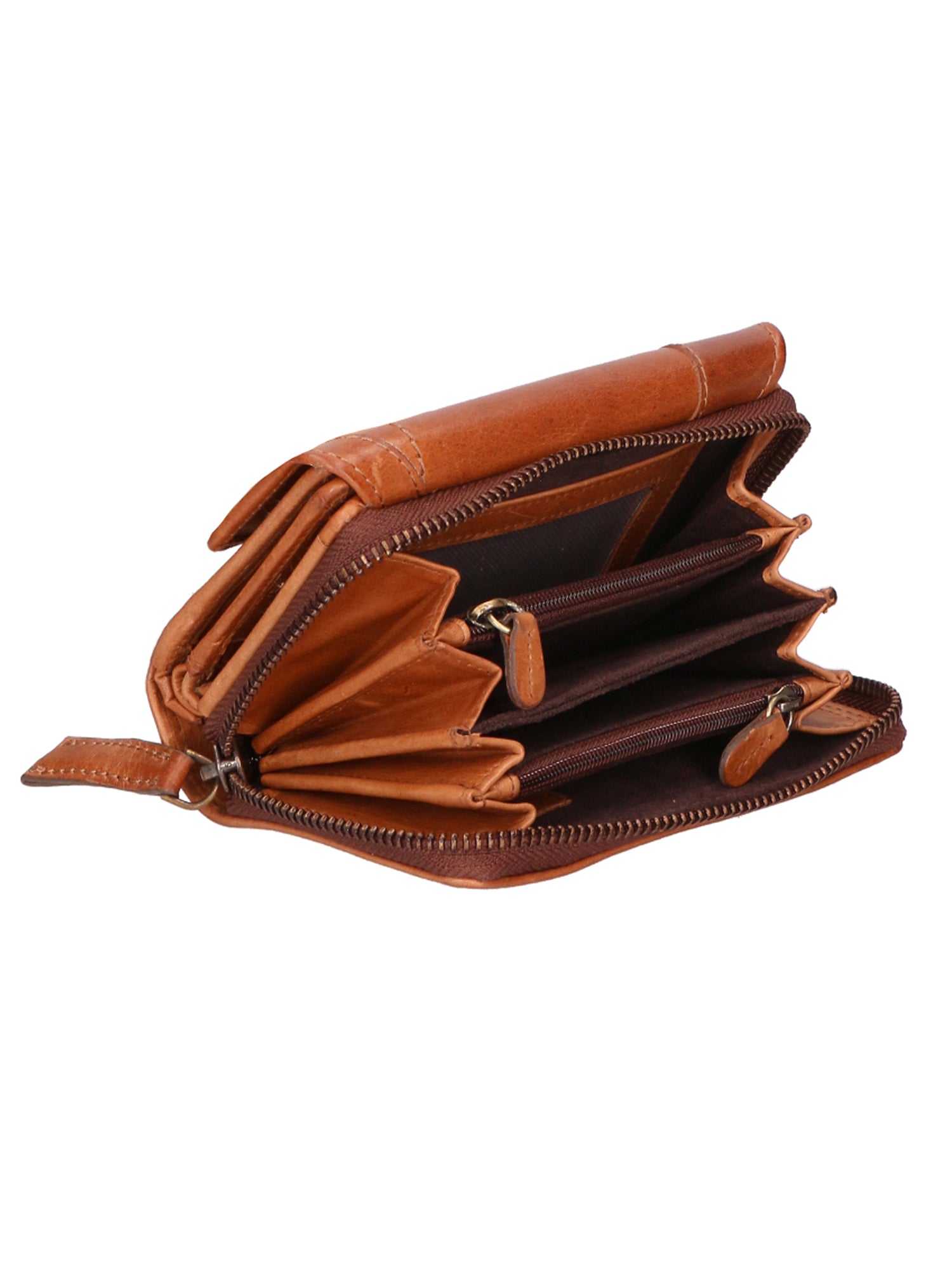 Portafoglio unisex in vera pelle 100% pelle di vacchetta SN2827647-TAN Santini Firenze