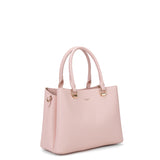 Borsa a mano da donna 100% pelle vegana PU 711-4PT-LIGHT PINK Diana&co