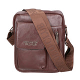 Borsa a tracolla uomo 100% pelle PU PCL3105-COFFEE Northampton Polo Club