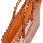 Borsa a mano da donna 100% Pvc FLAT GLAS S-CARAMELLO STRASS Marc Ellis