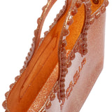 Borsa a mano da donna 100% Pvc FLAT GLAS S-CARAMELLO STRASS Marc Ellis