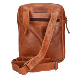 Borsa a tracolla unisex vera pelle 100% pelle di vacchetta SN5861347-TAN Santini Firenze