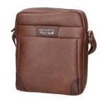 Borsa a tracolla uomo in pelle PU Casual PCL3008-BROWN Northampton Polo Club
