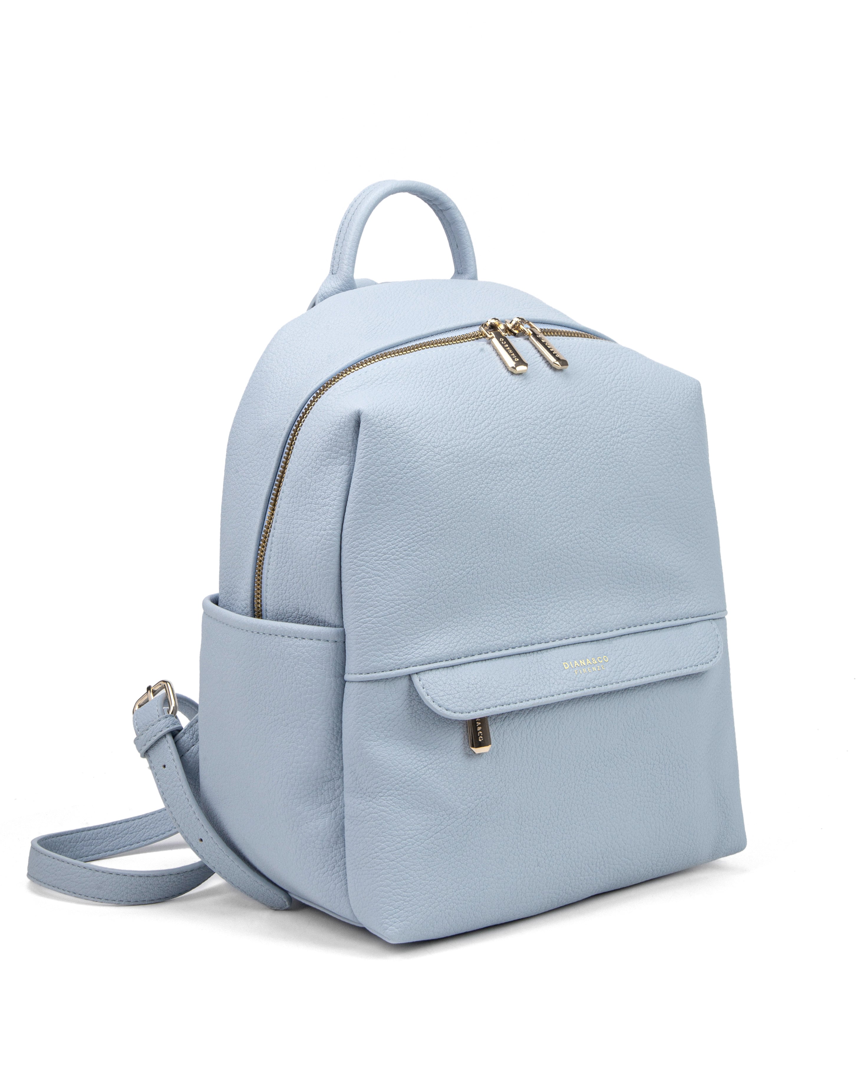 Zaino da donna in pelle vegana Casual 740-2PT-SKYBLUE Diana&co