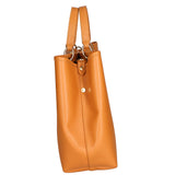 Azurite Borsa a mano da donna 100% pelle 06105-D44 CUOIO COGNAC Gave Lux
