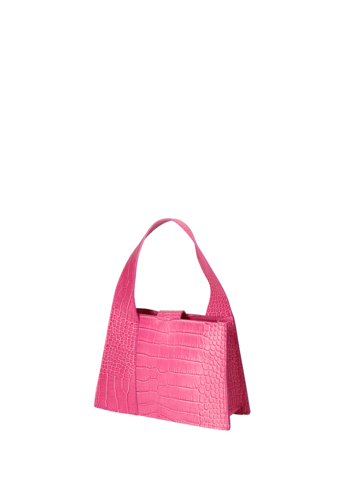 Borsa a mano da donna Vera pelle effetto cocco 07220-C02 FUXIA Roberta Rossi