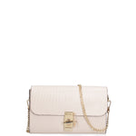 Borsa a tracolla da donna Vera pelle 00734-LU37 BEIGE Viola Castellani