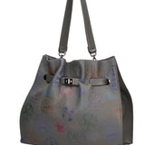 Voyageuse Borsa a mano da donna Vera pelle 564137-GRIGIO Gave Lux