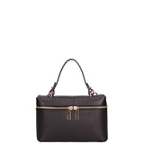 Borsa a mano da donna Vera pelle 07160-D28 NERO Roberta Rossi