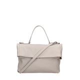 Borsa a spalla da donna Vera pelle 07159-D86 GRIGIO PERLA Viola Castellani