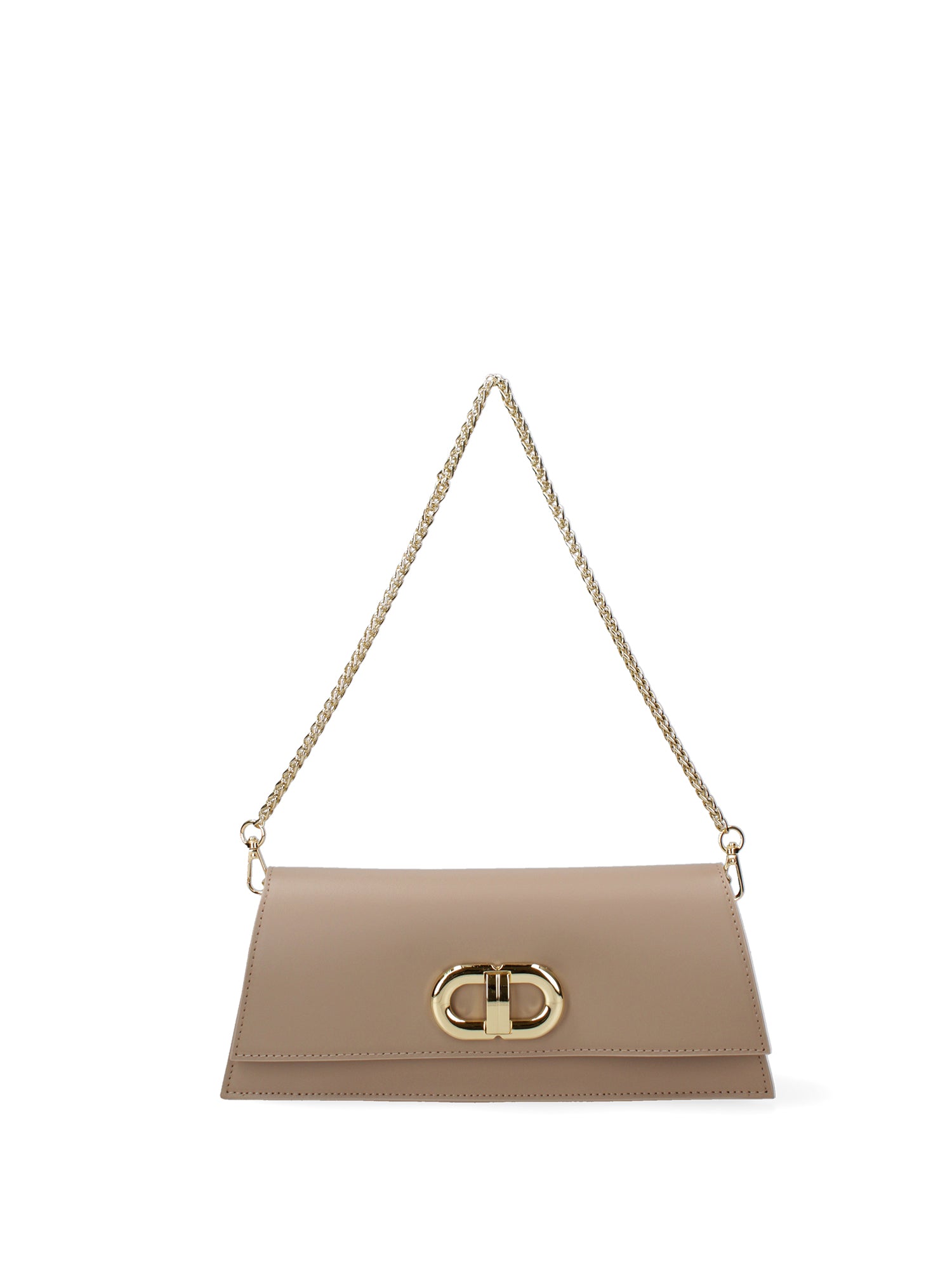 Borsa a spalla da donna Vera pelle 07313-L110 TAUPE Roberta Rossi