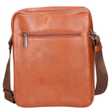 Borsa a tracolla uomo 100% pelle PU PCL3103-BROWN Northampton Polo Club